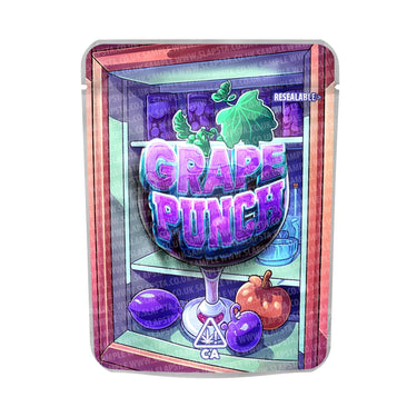 Grape Punch Mylar Pouches Pre - Labeled - 3.5g (1/8oz)