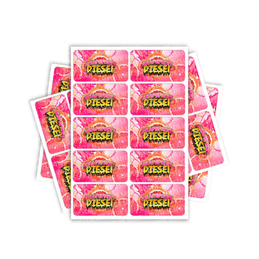 Grapefruit Diesel Rectangle / Pre - Roll Labels - Pre - Roll (10.16cm x 6.7cm)