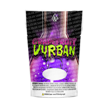 Grapefruit Durban Mylar Pouches Pre-Labeled - 3.5g (1/8oz) / No / 16pcs