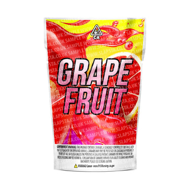 Grapefruit Mylar Pouches Pre-Labeled - 3.5g (1/8oz) / No / 16pcs