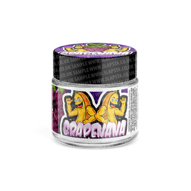 Grapenana Glass Jars Pre - Labeled - 3.5grams (1/8oz)