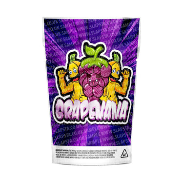 Grapenana Mylar Pouches Pre-Labeled - 3.5g (1/8oz) / No / 16pcs
