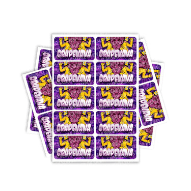 Grapenana Rectangle / Pre-Roll Labels - Pre-Roll (10.16cm x 6.7cm) / 10
