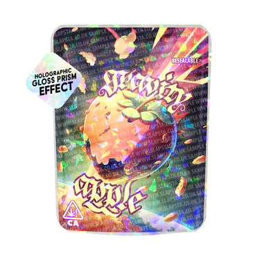 Gravity Apple SFX Mylar Pouches Pre - Labeled - 3.5g (1/8oz)