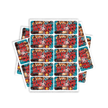 Grease Monkey Rectangle / Pre-Roll Labels - Pre-Roll (10.16cm x 6.7cm) / 10