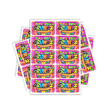 Gruntz Rectangle / Pre-Roll Labels - Pre-Roll (10.16cm x 6.7cm) / 10
