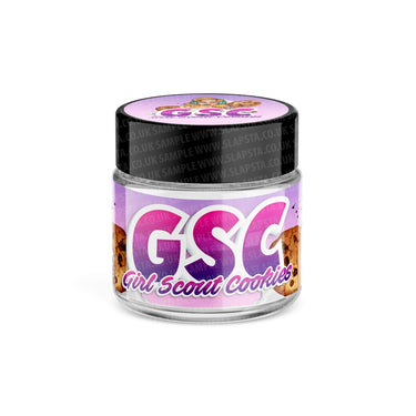GSC Glass Jars Pre - Labeled - 3.5grams (1/8oz)
