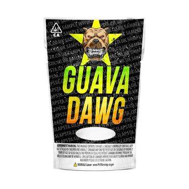 Guava Dawg Mylar Pouches Pre-Labeled - 3.5g (1/8oz) / No / 16pcs