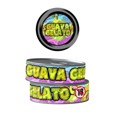 Guava Gelato Pre - Labeled 3.5g Self - Seal Tins - 60pcs