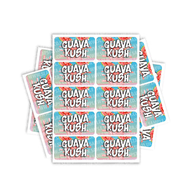 Guava Kush Rectangle / Pre-Roll Labels - Pre-Roll (10.16cm x 6.7cm) / 10
