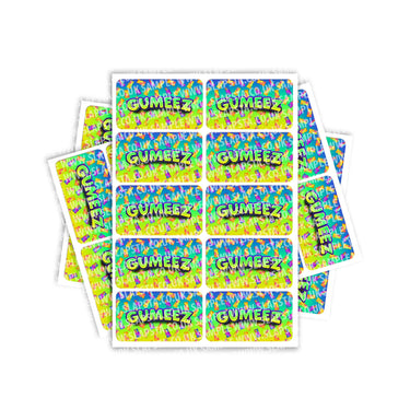 Gumeez Rectangle / Pre - Roll Labels - Pre - Roll (10.16cm x 6.7cm)