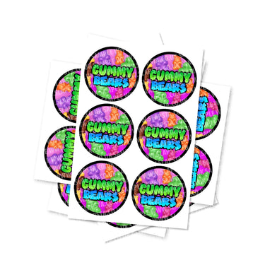 Gummy Bears Circular Stickers - 2.5cm