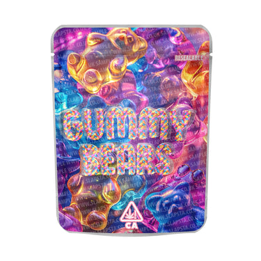 Gummy Bears Mylar Pouches Pre - Labeled - 3.5g (1/8oz)