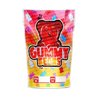 EMPTY Gummy Bears Mylar Pouches Pre-Labeled - 3.5g (1/8oz) / No / 16pcs