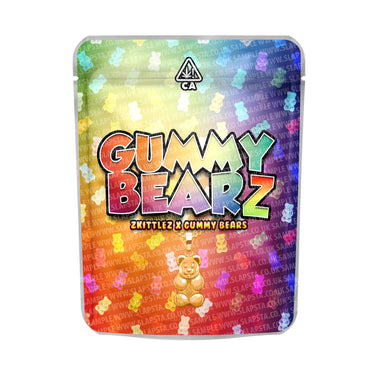 EMPTY Gummy Bearz Mylar Pouches Pre - Labeled - 3.5g (1/8oz)