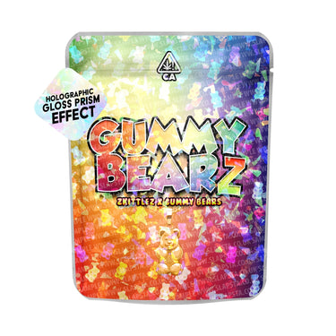 EMPTY Gummy Bearz SFX Mylar Pouches Pre - Labeled - 3.5g (1/8oz)