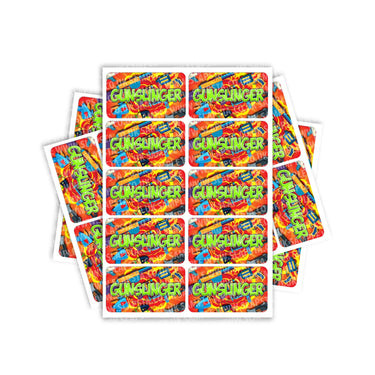 Gun Slinger Rectangle / Pre-Roll Labels - Pre-Roll (10.16cm x 6.7cm) / 10