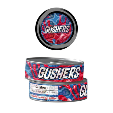 Gushers Pre - Labeled 3.5g Self - Seal Tins - 60pcs