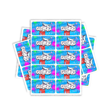 Gushers Rectangle / Pre - Roll Labels - Pre - Roll (10.16cm x 6.7cm)