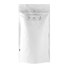 Half Ounce (14g) Child Resistant Mylar Bags White / Clear