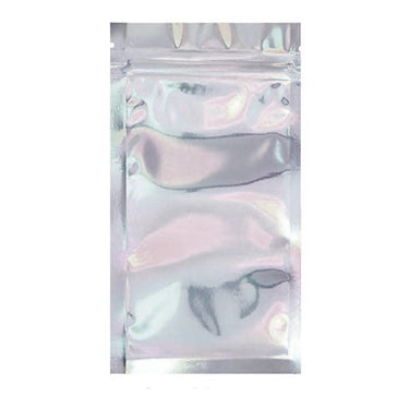 Half Ounce (14g) Single Seal Mylar Bags Silver/ Clear - 50pcs