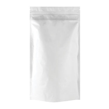 Half Ounce (14g) Single Seal Mylar Bags White / Clear - 50pcs