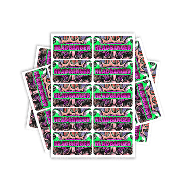 Headbanger Rectangle / Pre-Roll Labels - Pre-Roll (10.16cm x 6.7cm) / 10