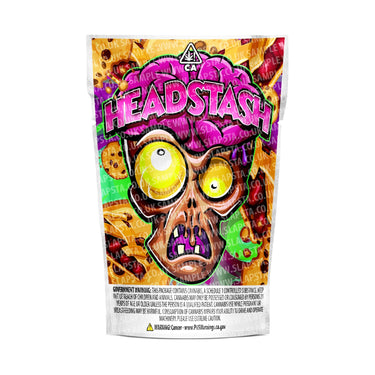 Headstash Mylar Pouches Pre-Labeled - 3.5g (1/8oz) / No / 16pcs