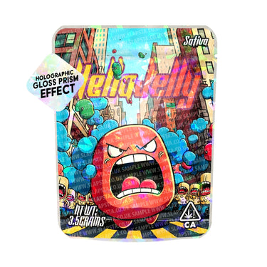 Hella Jelly SFX Mylar Pouches Pre - Labeled - 3.5g (1/8oz)