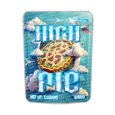 High Pie Mylar Pouches Pre - Labeled - 3.5g (1/8oz)