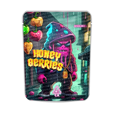 Honey Berries Mylar Pouches Pre - Labeled - 3.5g (1/8oz)