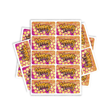 Honey Kush Rectangle / Pre-Roll Labels - Pre-Roll (10.16cm x 6.7cm) / 10