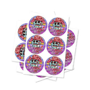 Ice Cream Cake Circular Stickers - 2.5cm