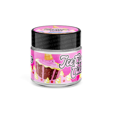 Ice Cream Cake Glass Jars Pre - Labeled - 3.5grams (1/8oz)
