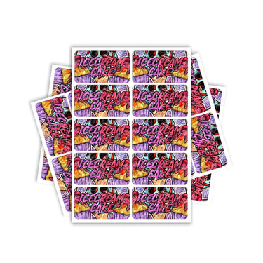 Ice Cream Cake Rectangle / Pre-Roll Labels - Pre-Roll (10.16cm x 6.7cm) / 10