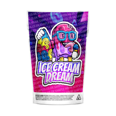 Ice Cream Dream Mylar Pouches Pre - Labeled - 3.5g (1/8oz)