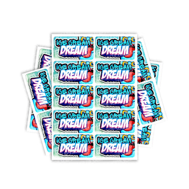 Ice Cream Dream Rectangle / Pre-Roll Labels - Pre-Roll (10.16cm x 6.7cm) / 10