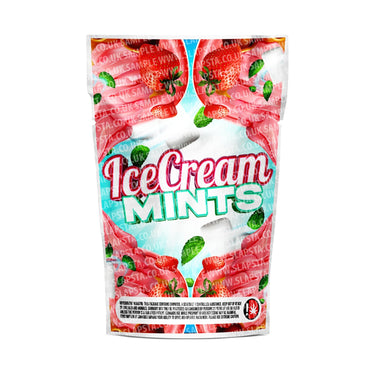 Ice Cream Mints Mylar Pouches Pre-Labeled - 3.5g (1/8oz) / No / 16pcs