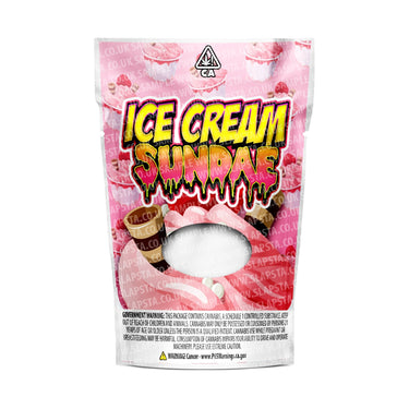 Ice Cream Sundae Mylar Pouches Pre-Labeled - SLAPSTA