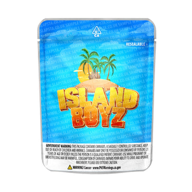 Island Boyz Mylar Pouches Pre - Labeled - 3.5g (1/8oz)