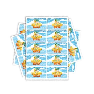 Island Boyz Rectangle / Pre - Roll Labels - Pre - Roll (10.16cm x 6.7cm)