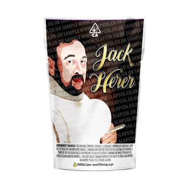 Jack Herer Mylar Pouches Pre-Labeled - 3.5g (1/8oz) / No / 16pcs