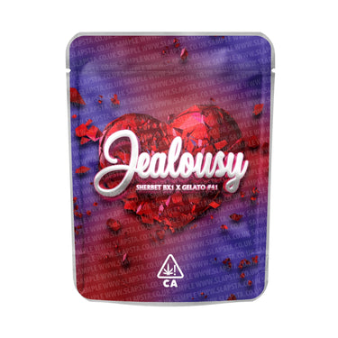 Jealousy Mylar Pouches Pre - Labeled - 3.5g (1/8oz)