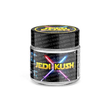 Jedi Kush Glass Jars Pre - Labeled - 3.5grams (1/8oz)