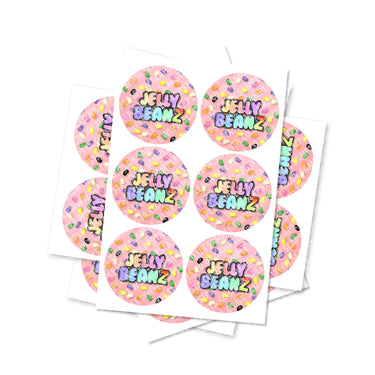 Jelly Beanz Circular Stickers - 2.5cm