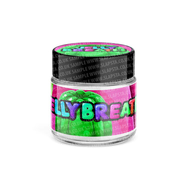 Jelly Breath Glass Jars Pre - Labeled - 3.5grams (1/8oz)