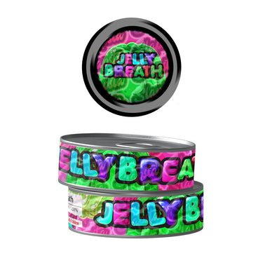 Jelly Breath Pre - Labeled 3.5g Self - Seal Tins - 60pcs