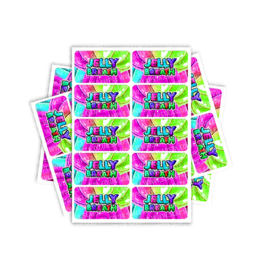 Jelly Breath Rectangle / Pre-Roll Labels - Pre-Roll (10.16cm x 6.7cm) / 10