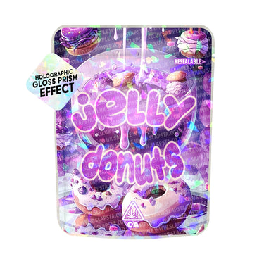 Jelly Donuts SFX Mylar Pouches Pre - Labeled - 3.5g (1/8oz)