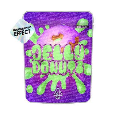 Jelly Donuts SFX Mylar Pouches Pre - Labeled - 3.5g (1/8oz)